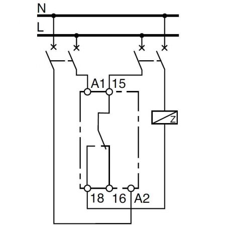A9E16065 Schneider - Relais a retard temporise sur ordre maintenu 1OF (inverseur) 24 a 240VCA 24VCC – Image 2