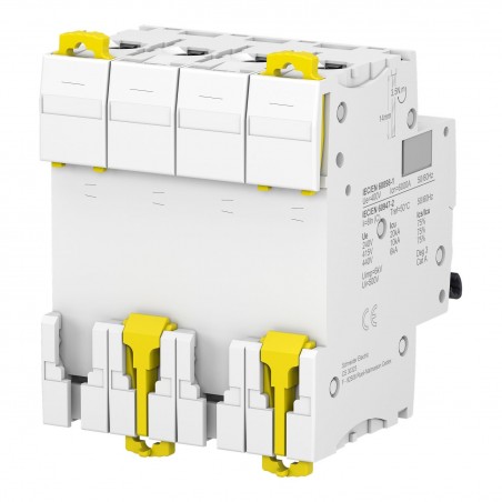 A9F74463 - Disjoncteur tetrapolaire 4P 63A Courbe C - 4 modules - 10kA - Schneider Electric Acti9 iC60N – Image 5