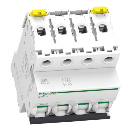 A9F75420 - Disjoncteur courbe D tetrapolaire 20A - 4P - 10kA - A vis - Schneider Electric Acti9 iC60N – Image 4