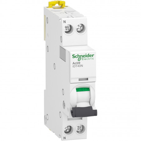 A9P24640 Schneider - Disjoncteur 40A - phase neutre 1P+N - Courbe C - 10kA - Bornes a vis - Schneider IDT40N – Image 2