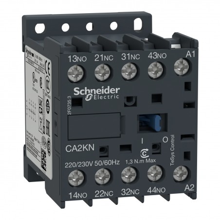 CA2KN22F7 Schneider - Contacteur tetrapolaire - 2NO+2NF - 10A - Bobine 110Vca - Vis - CA2KN – Image 3
