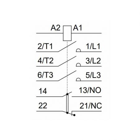 LC1D12V7 Schneider - Contacteur tripolaire - 3NO - 12A - Bobine 400Vca - Vis - Tesys LC1D12 – Image 2